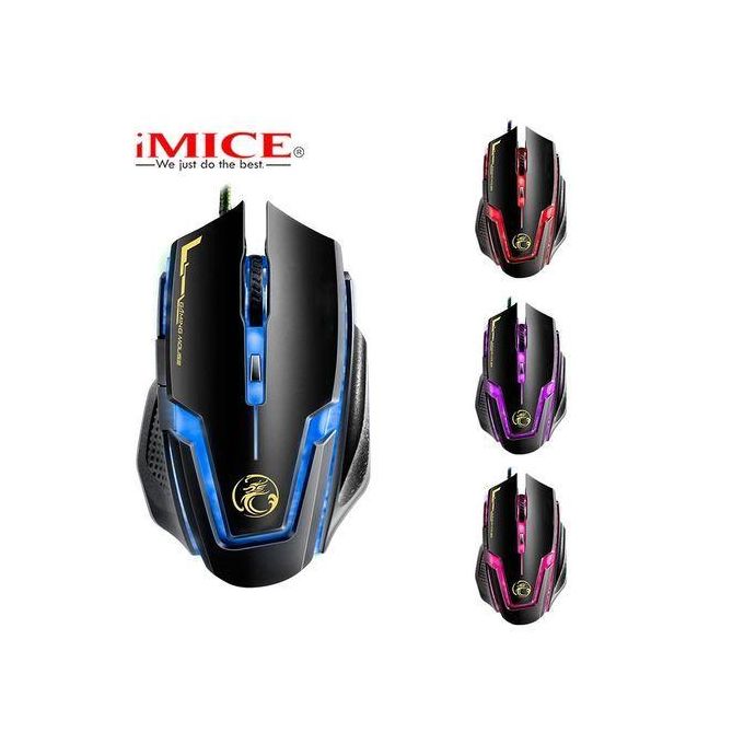 Imice A9 souris filaire gaming RGB Maroc