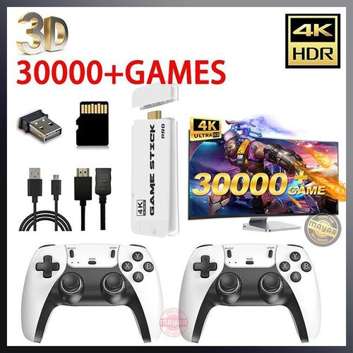 Console rétro sans fil 4K avec 2 manettes