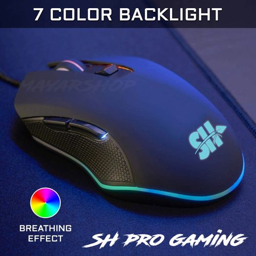SH Souris de jeu gamer PRO RGB