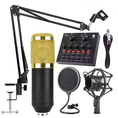 Pack Microphone de Studio avec carte son V8