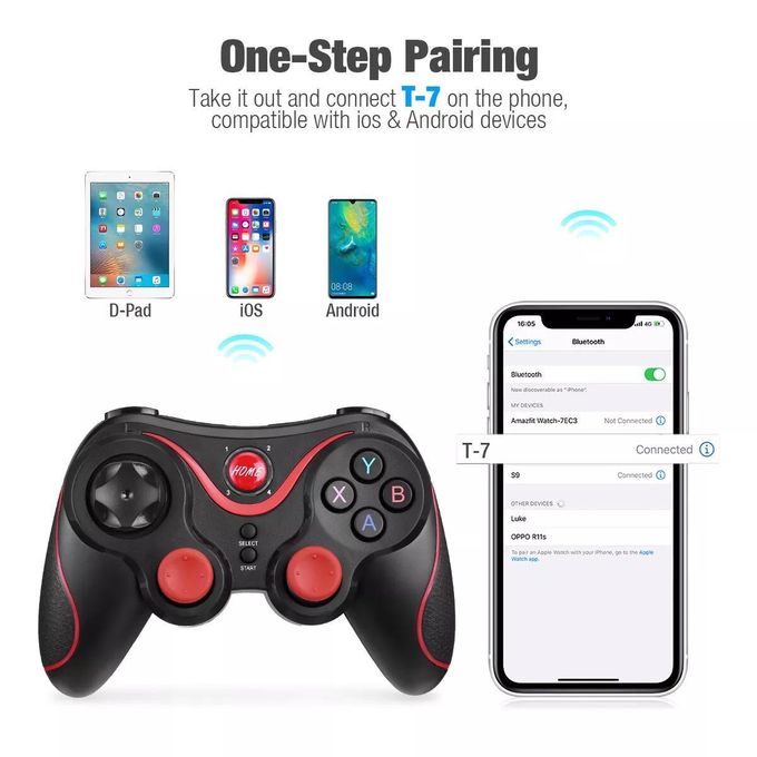 Contrôleur de jeu Bluetooth iOS Android PC PS4