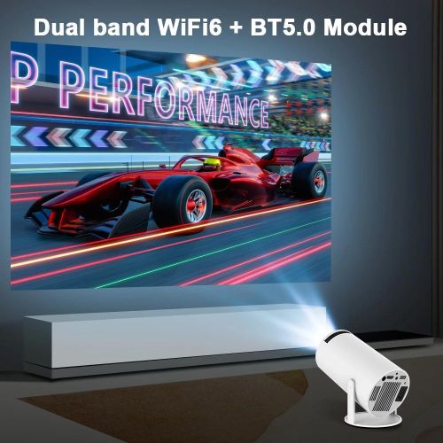 Projecteur Android TV WiFi 6 Bluetooth 5.0