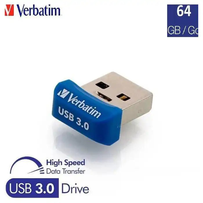 Verbatim Store n Stay Nano 64GB USB 3.0 vue du produit