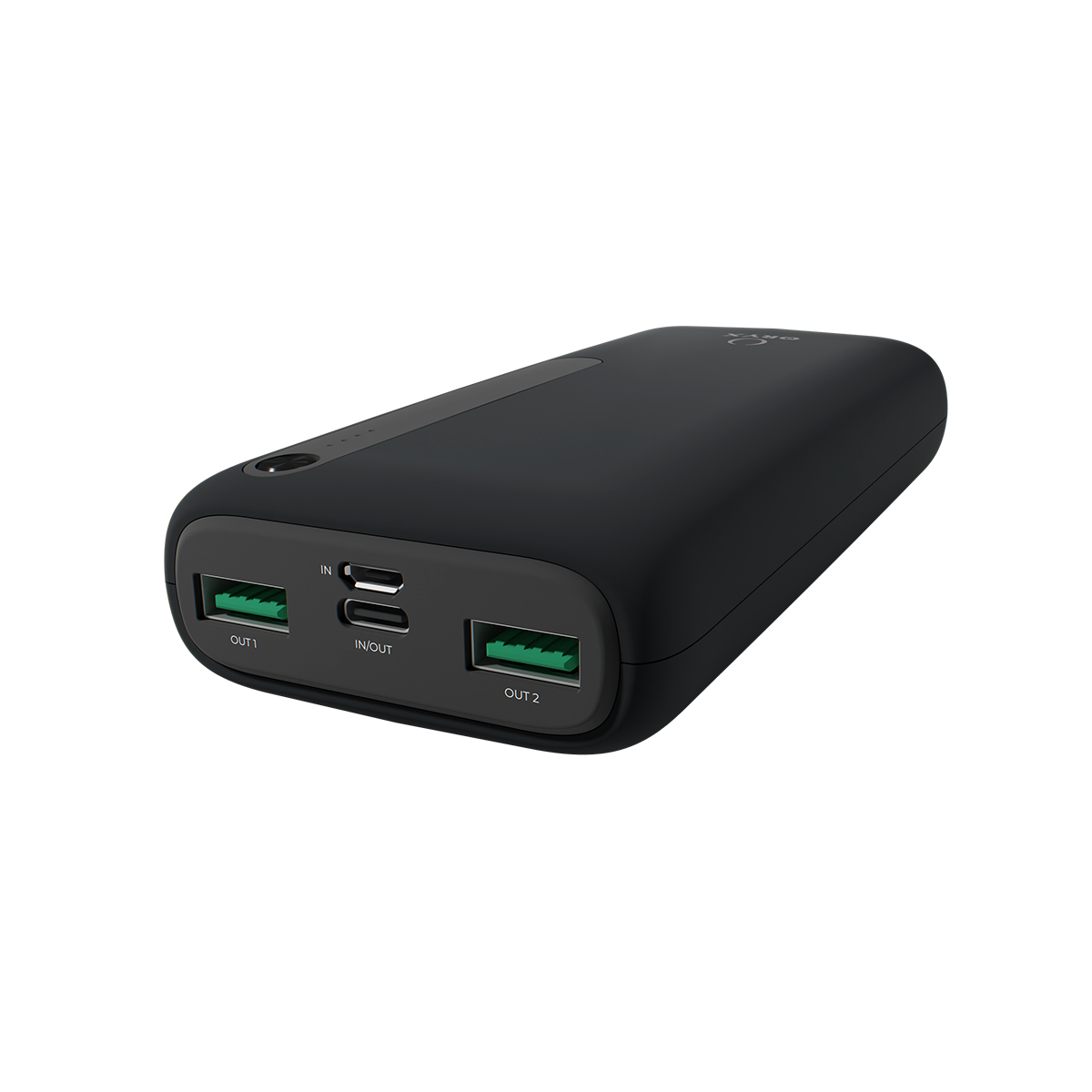 ORYX NP-11N 10000mAh – vue des ports USB et USB-C