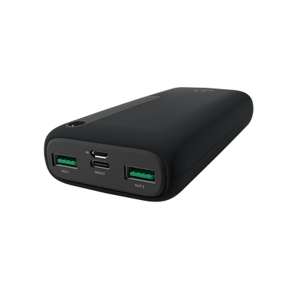 ORYX NP-11N 10000mAh – vue des ports USB et USB-C