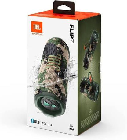 JBL Flip 7 camouflage – boîte