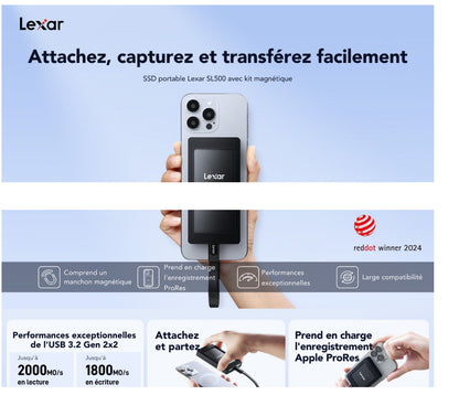 Lexar SL500 1TB - compatibilité