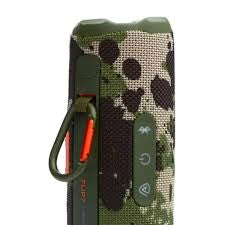 JBL Flip 7 camouflage – commandes et sangle