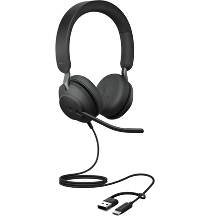 Jabra Evolve2 40 SE – casque et câble USB