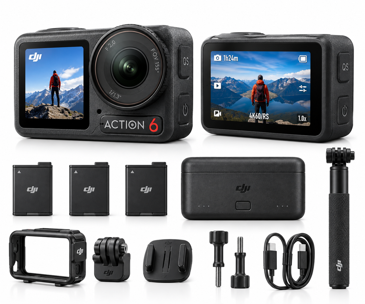 DJI Osmo Action 6 Adventure Combo produit et accessoires au Maroc
