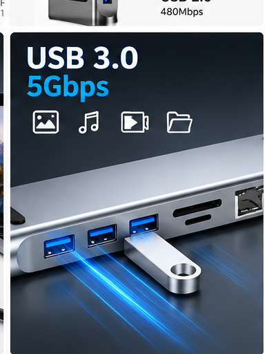 Adaptateur USB-C 11 en 1 - image 6