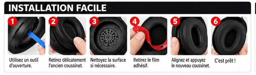 Guide d'installation des coussinets Beats Solo
