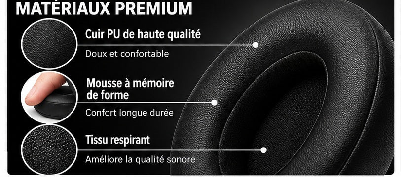 Détails des matériaux des coussinets