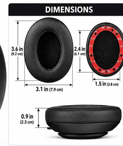 Dimensions des coussinets