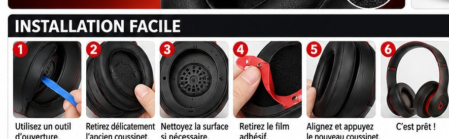 Guide d'installation des coussinets
