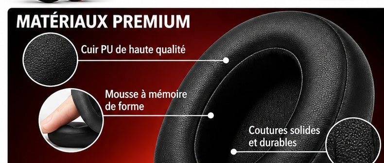 Détails des matériaux et de la mousse