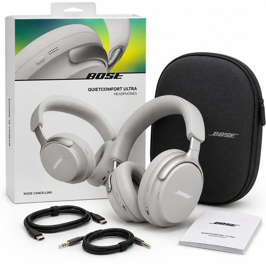 Bose QuietComfort Ultra avec emballage et accessoires