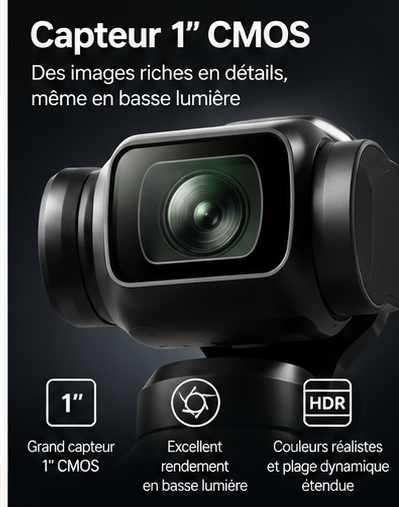 DJI Osmo Pocket 4 Creator Combo capteur 1 pouce au Maroc