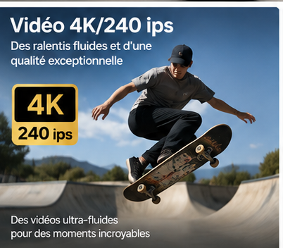 DJI Osmo Pocket 4 Creator Combo vidéo 4K 240 ips au Maroc