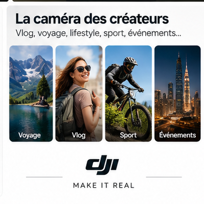 DJI Osmo Pocket 4 Creator Combo pour créateurs au Maroc