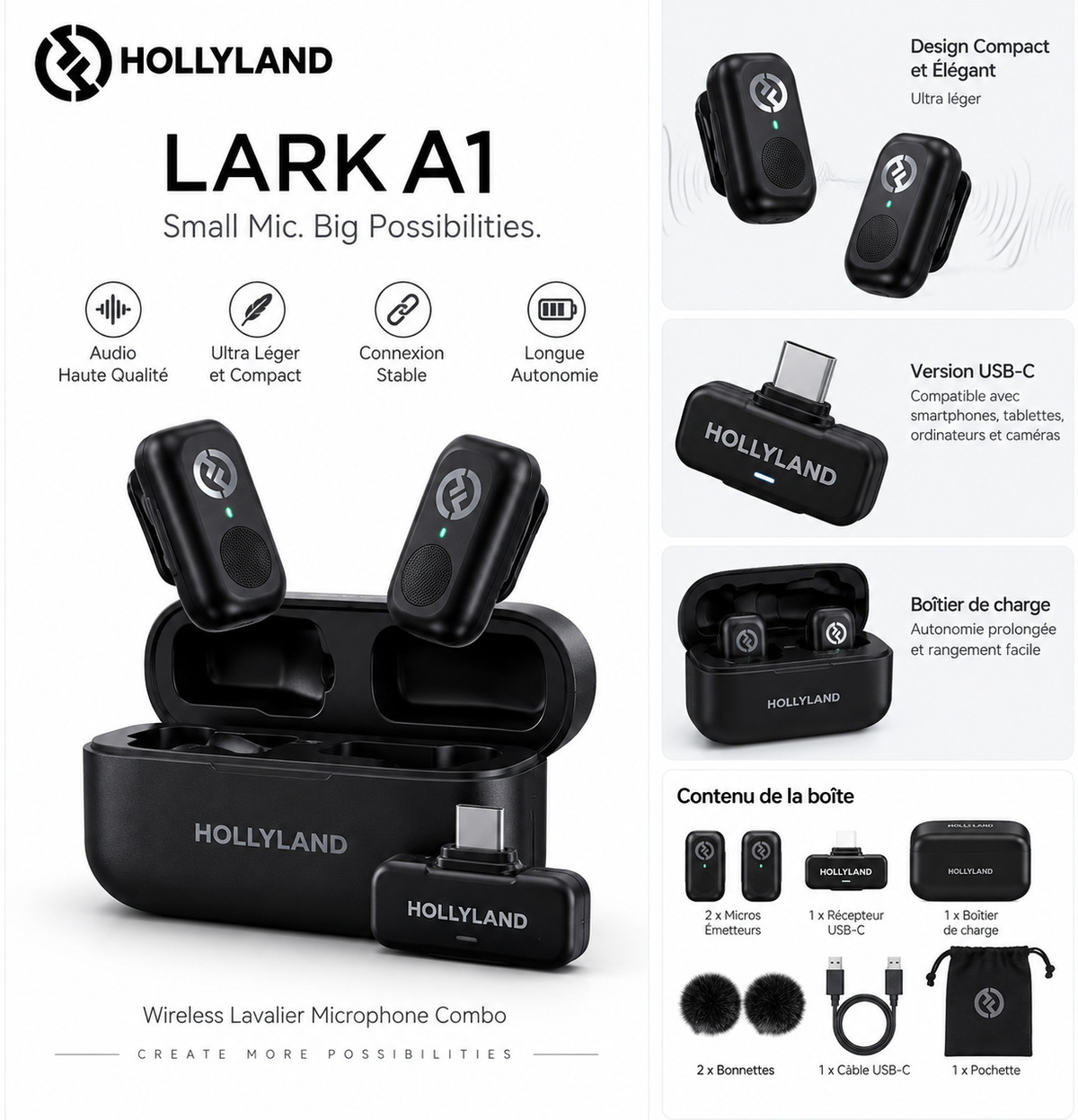 Hollyland LARK A1 - présentation produit