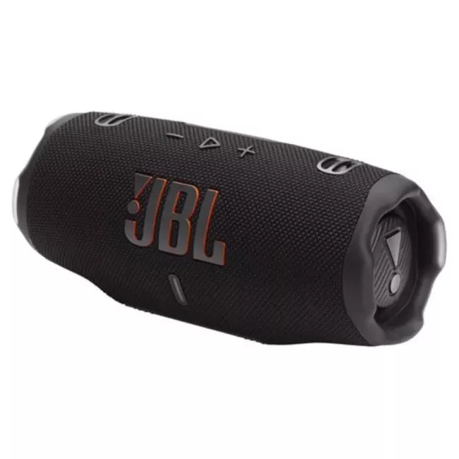 Enceinte JBL Charge 6 noire - vue de trois quarts
