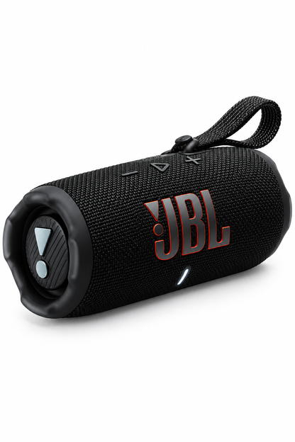JBL Flip 7 noir - vue latérale studio