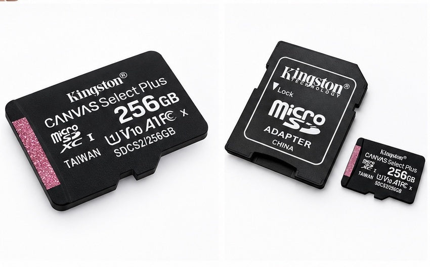 Kingston Canvas Select Plus 256GB microSD – carte et adaptateur