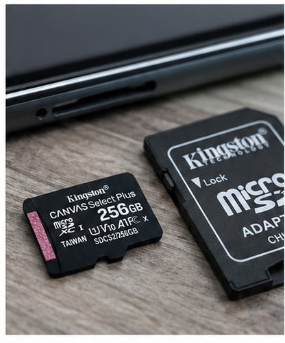 Kingston Canvas Select Plus 256GB microSD – utilisation