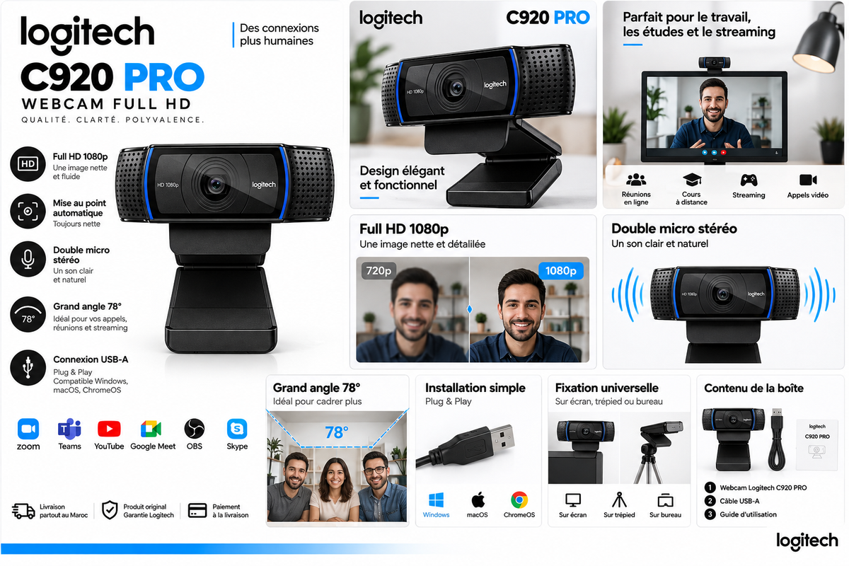 Logitech C920 PRO HD - détails et utilisation