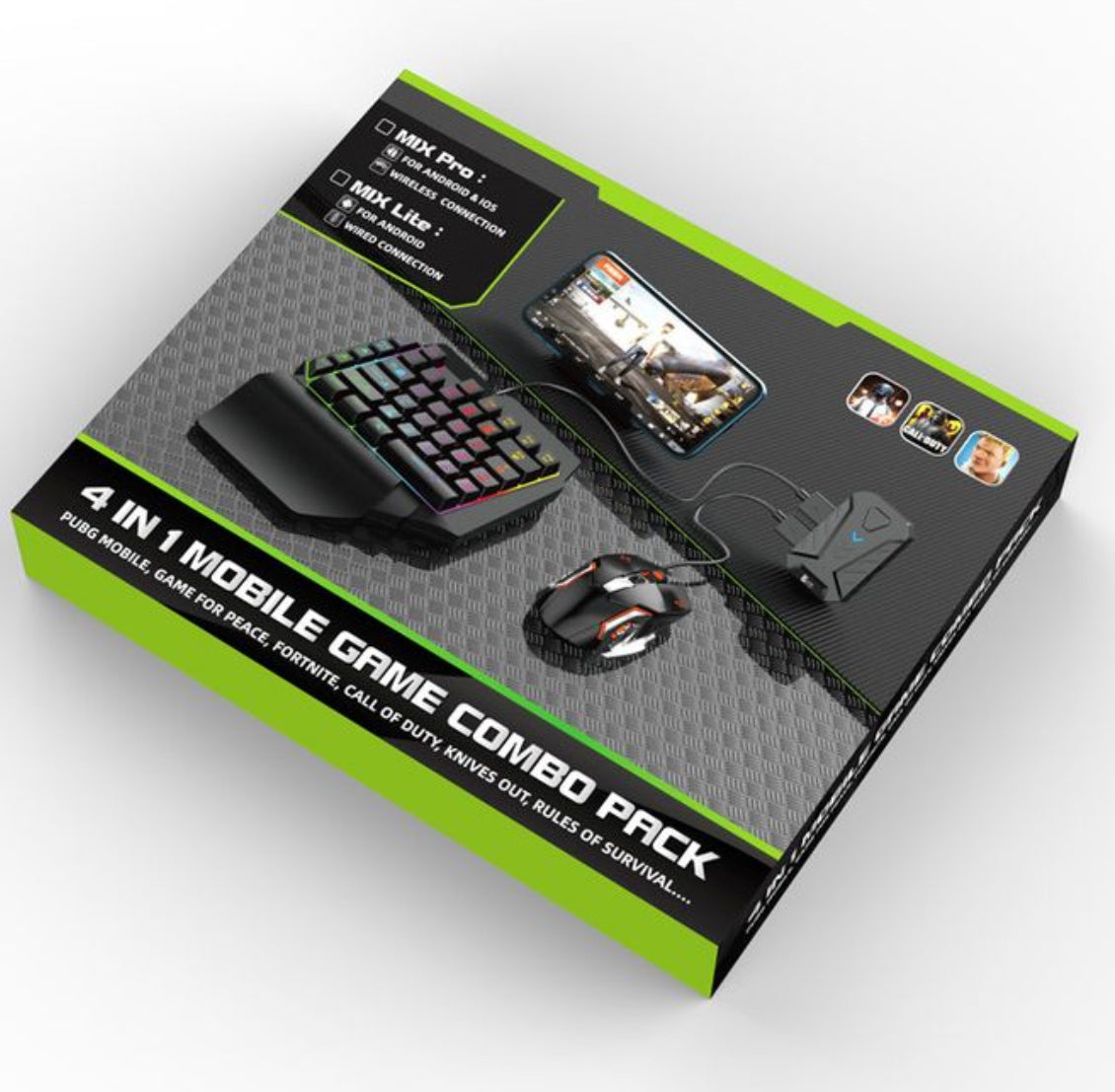 4 en 1 Mobile Game Combo Pack - emballage