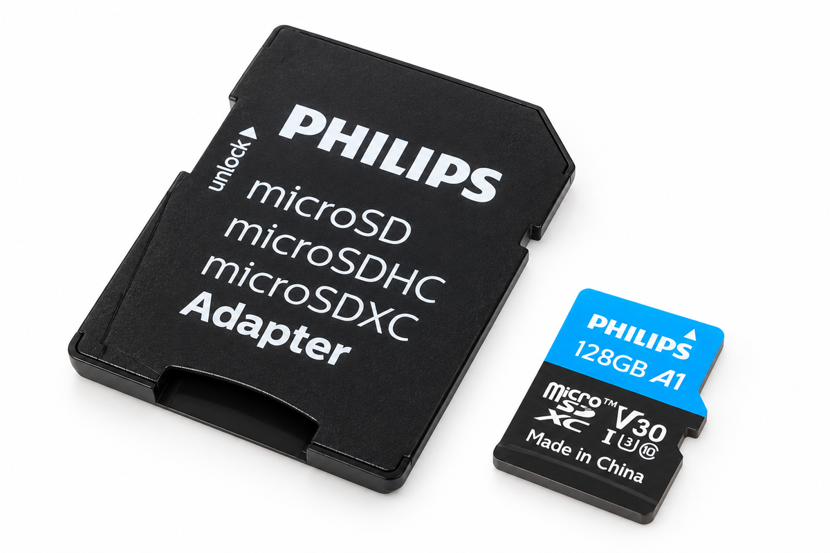 Philips Ultra Pro 128GB microSDXC – carte et adaptateur