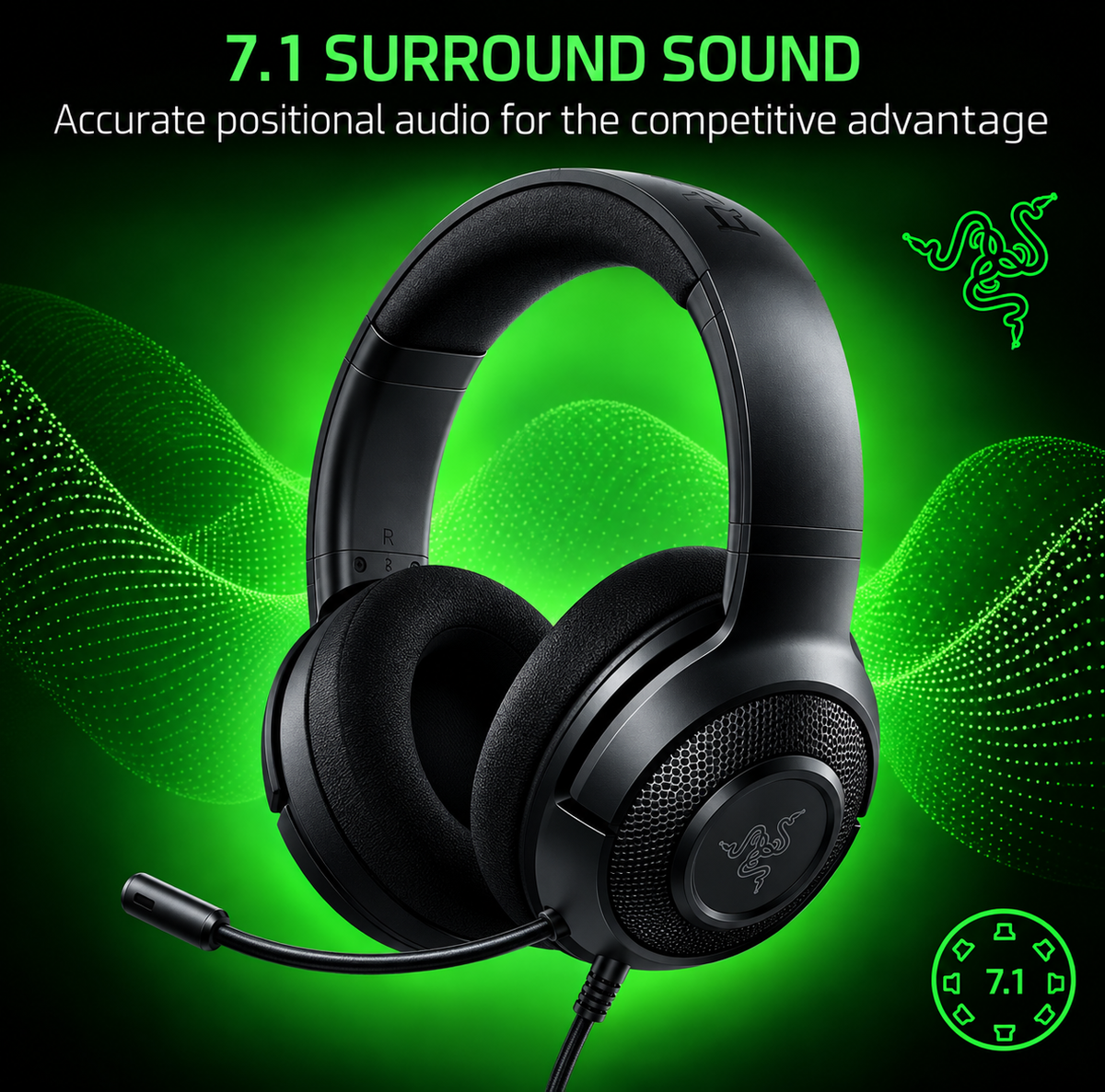 Razer Kraken X Lite son surround 7.1