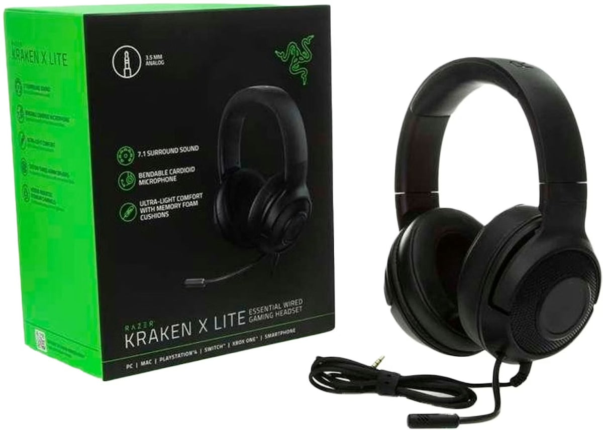 Razer Kraken X Lite casque et boîte