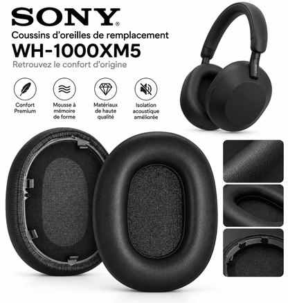 Coussins de remplacement Sony WH-1000XM5