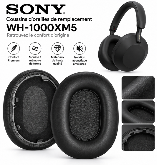 Coussins de remplacement Sony WH-1000XM5