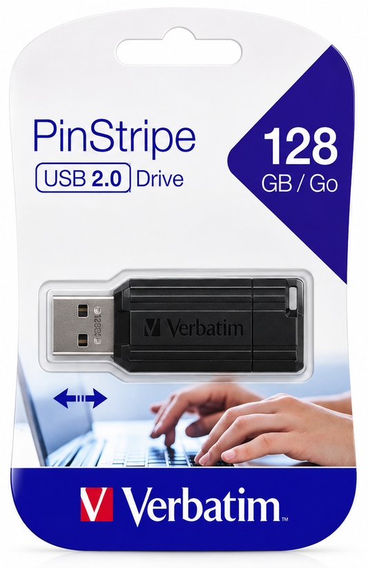 Verbatim PinStripe USB 2.0 128GB – emballage