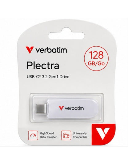 Verbatim Plectra 128GB USB-C 3.2 Gen1 - emballage avant